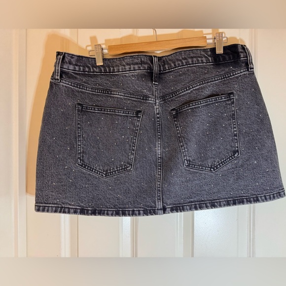 NWT Abercrombie & Fitch Denim Mini Skirt - Denim skirt - grey opulent,‎ size 16 - Picture 5 of 10